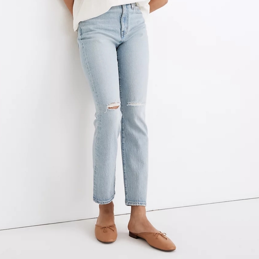 New Madewell The High Rise Slim Crop Boyfriend Jeans Dumas